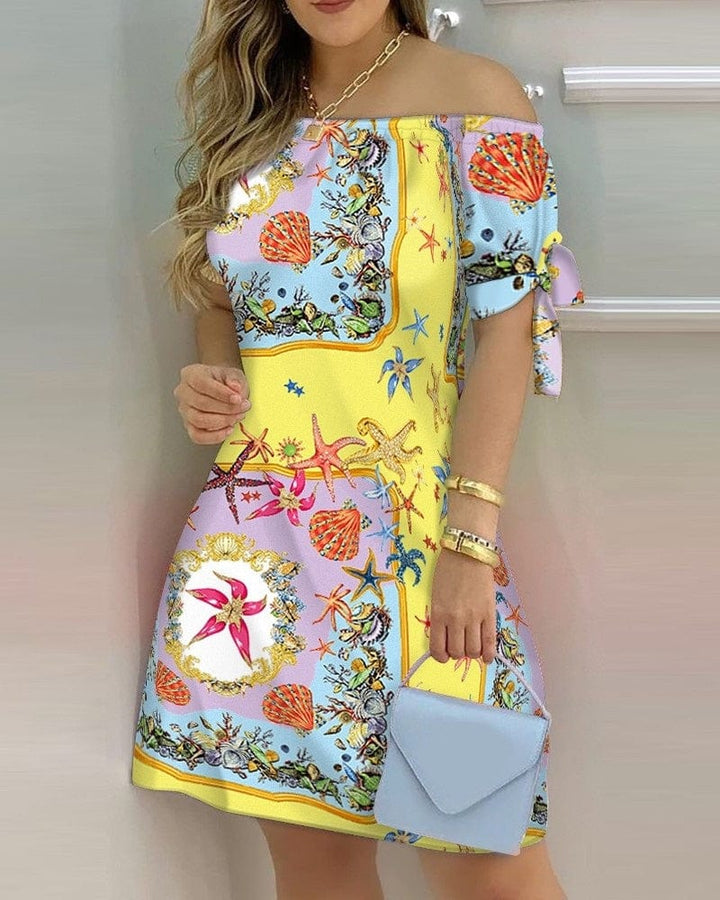 Women's Off Shoulder Mini Summer Dress BENNYS