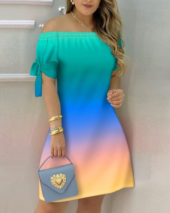 Women's Off Shoulder Mini Summer Dress BENNYS