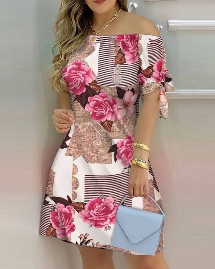Women's Off Shoulder Mini Summer Dress BENNYS