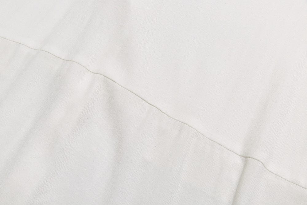 Women's Pit Strip Design Pleated White Shirt BENNYS