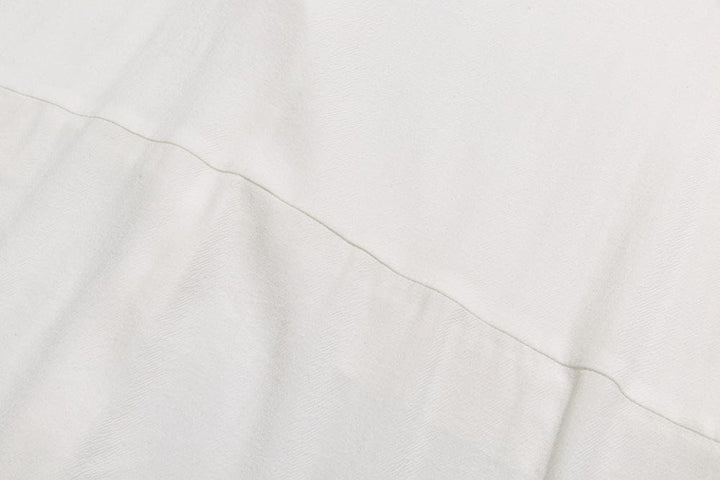 Women's Pit Strip Design Pleated White Shirt BENNYS