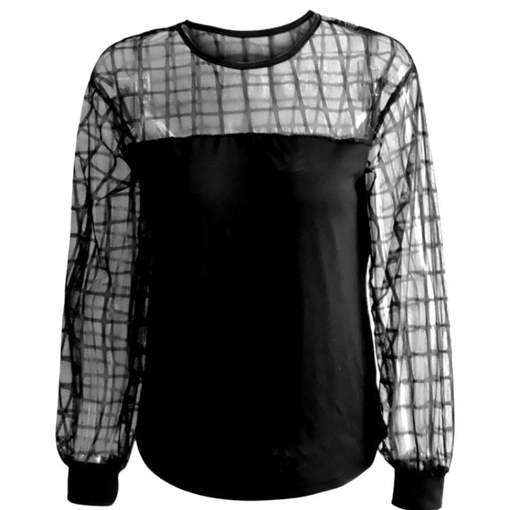Women's Sexy Solid Color O Neck Tops BENNYS