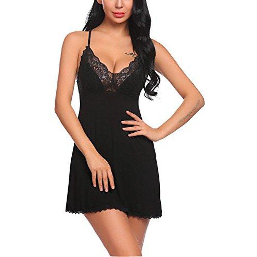 V FOR CITY Satin Slip Nightgown for Women Sexy with Bra Lace V-Neck Chemise  Sleepdress Lingerie at  Women's Clothing store
