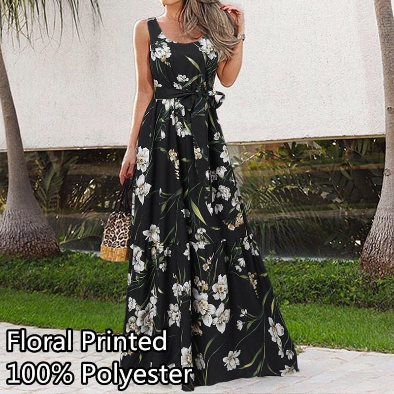 Women's Summer Maxi Swing Sundress BENNYS