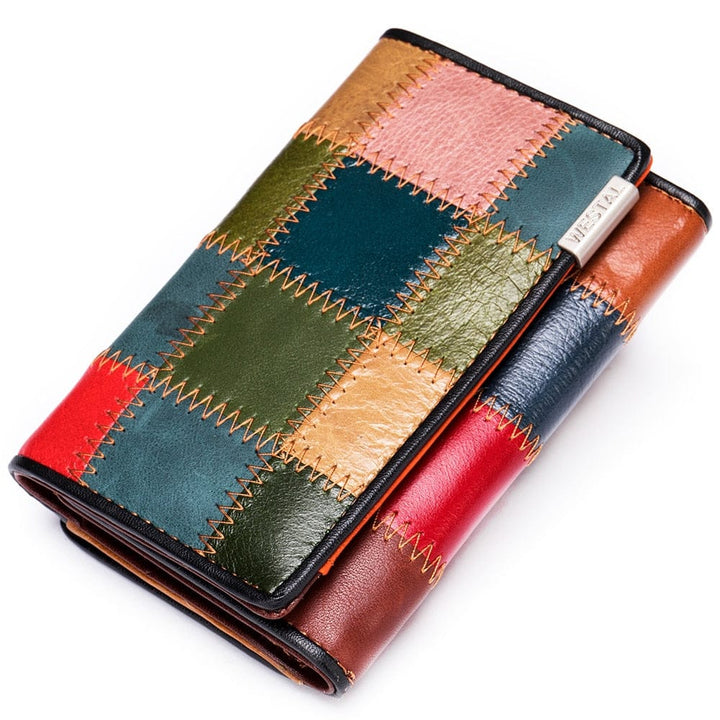 Women's Wallet Genuine Leather Patchwork Wallet for Women BENNYS