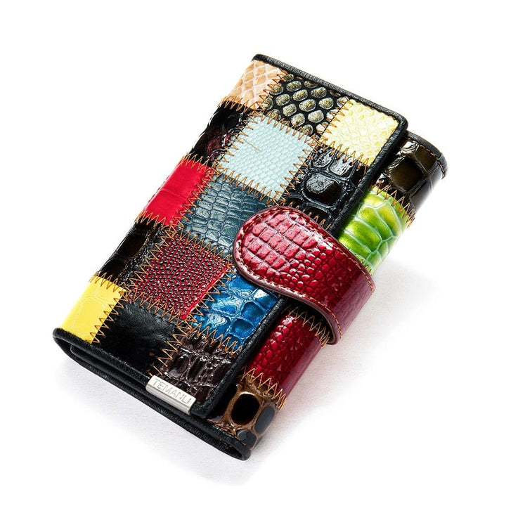 Women's Wallet Genuine Leather Patchwork Wallet for Women BENNYS