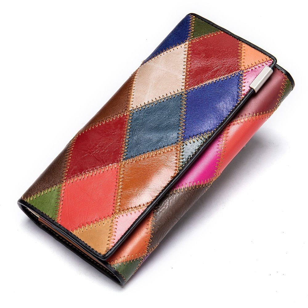 Women's Wallet Genuine Leather Patchwork Wallet for Women BENNYS