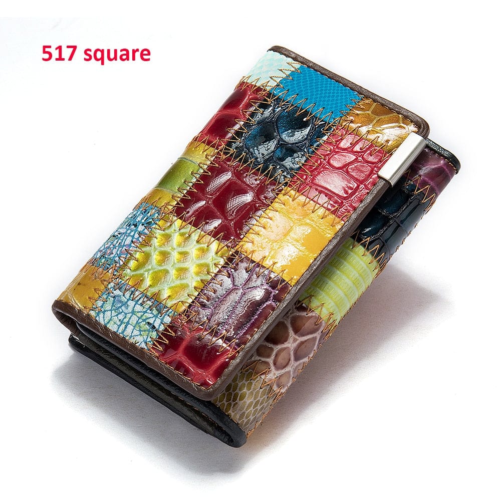 Women's Wallet Genuine Leather Patchwork Wallet for Women BENNYS