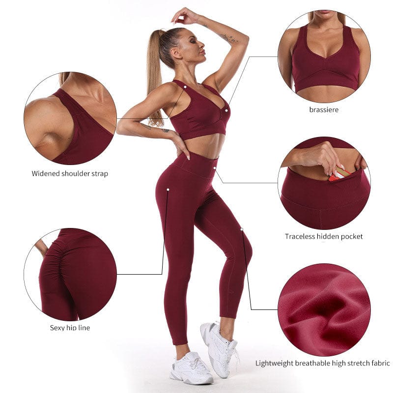 Women's Yoga Set Seamless Sports Set BENNYS