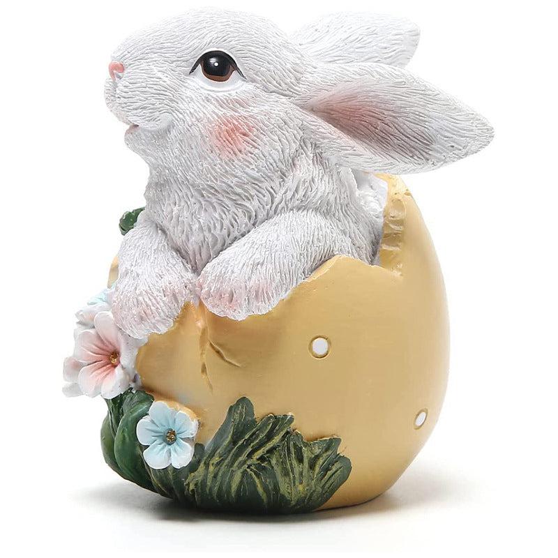 Easter Bunny Statue Ornament  Decor