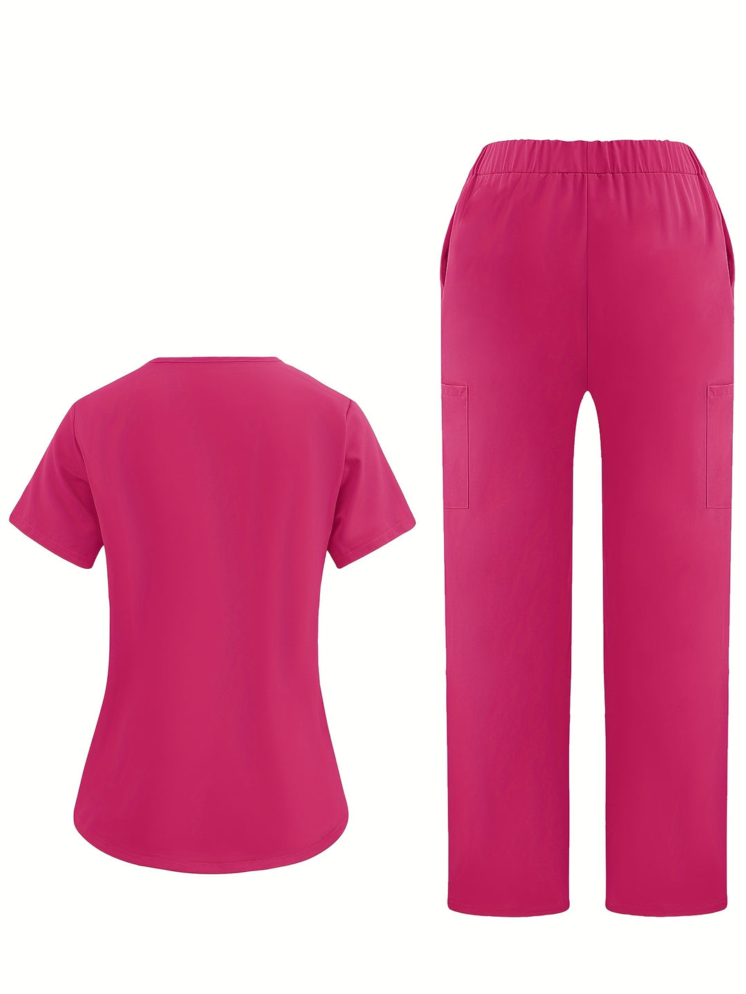 V-neck short-sleeved work clothes