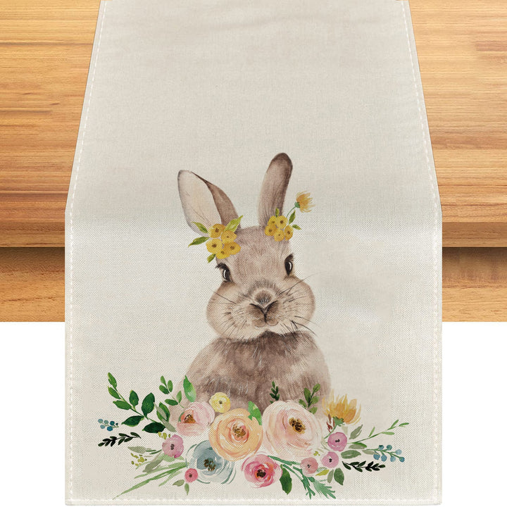 Printed Linen Table Runner