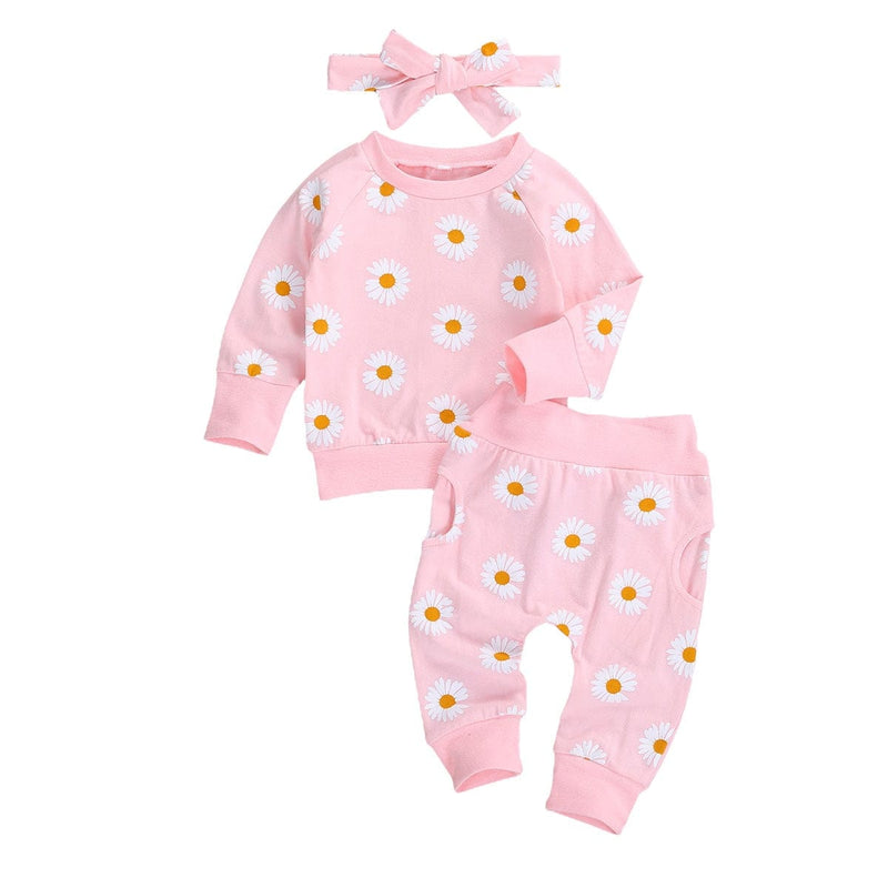 0-24M Toddler Newborn Infant Baby Girl Cotton 2Pcs Outfits Bennys Beauty World