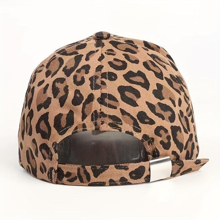 Leopard Print Plain Color Baseball Cap-cap-Bennys Beauty World
