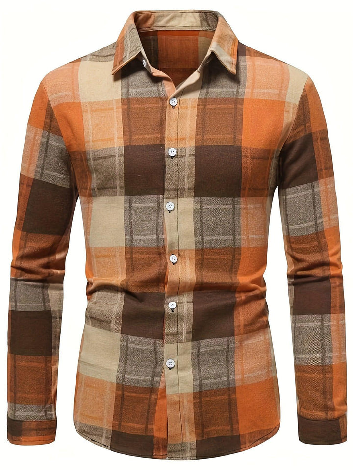 Men'S Casual Flannel Checkered Stylish Shirt