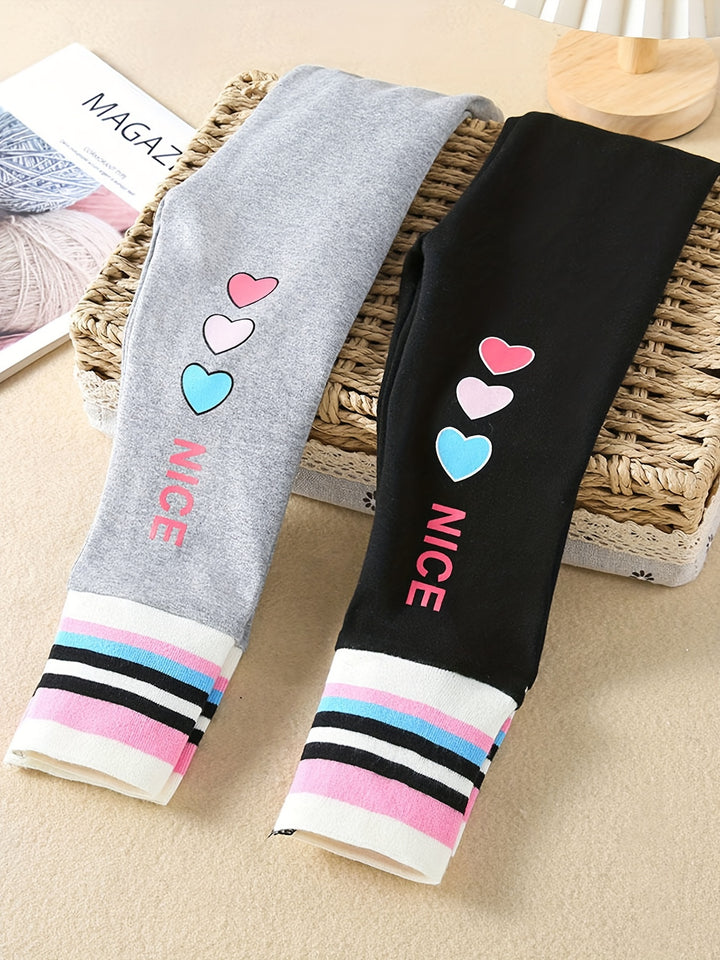 Set of 2 Stylish Leggings for Girls