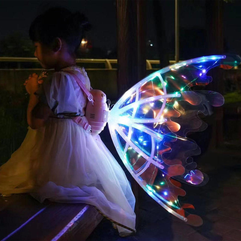 Girls Electrical Butterfly Wings With Lights-Wings-Bennys Beauty World