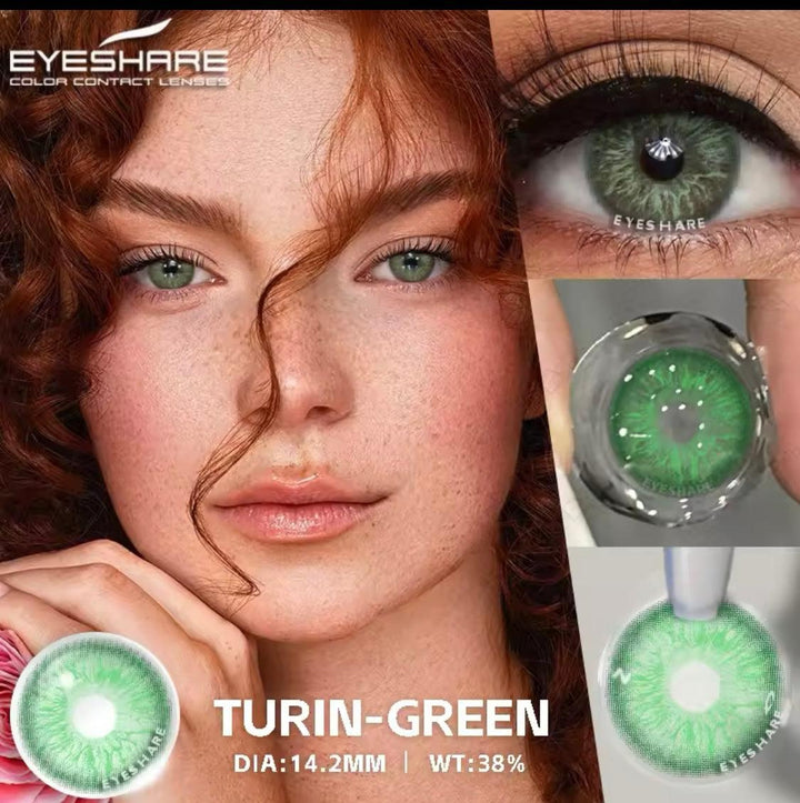 1 Pair Tiger Eyes Beauty Contacts