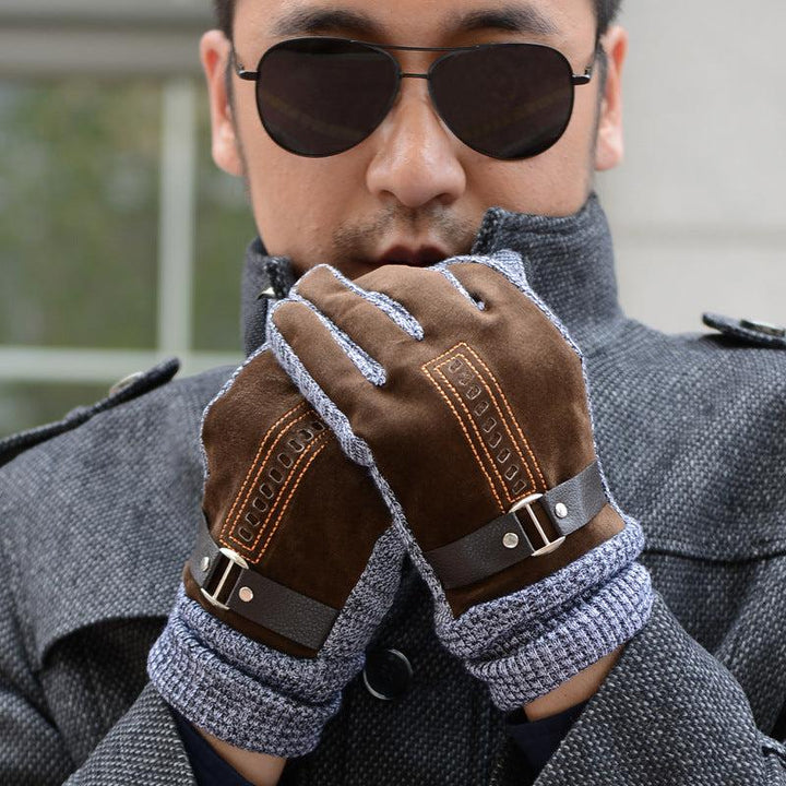 Gloves For Men Winter Cycling Leisure Gloves-Gloves-Bennys Beauty World