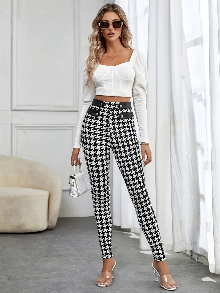 Casual High Waist Skinny Pants For Women-Bennys Beauty World