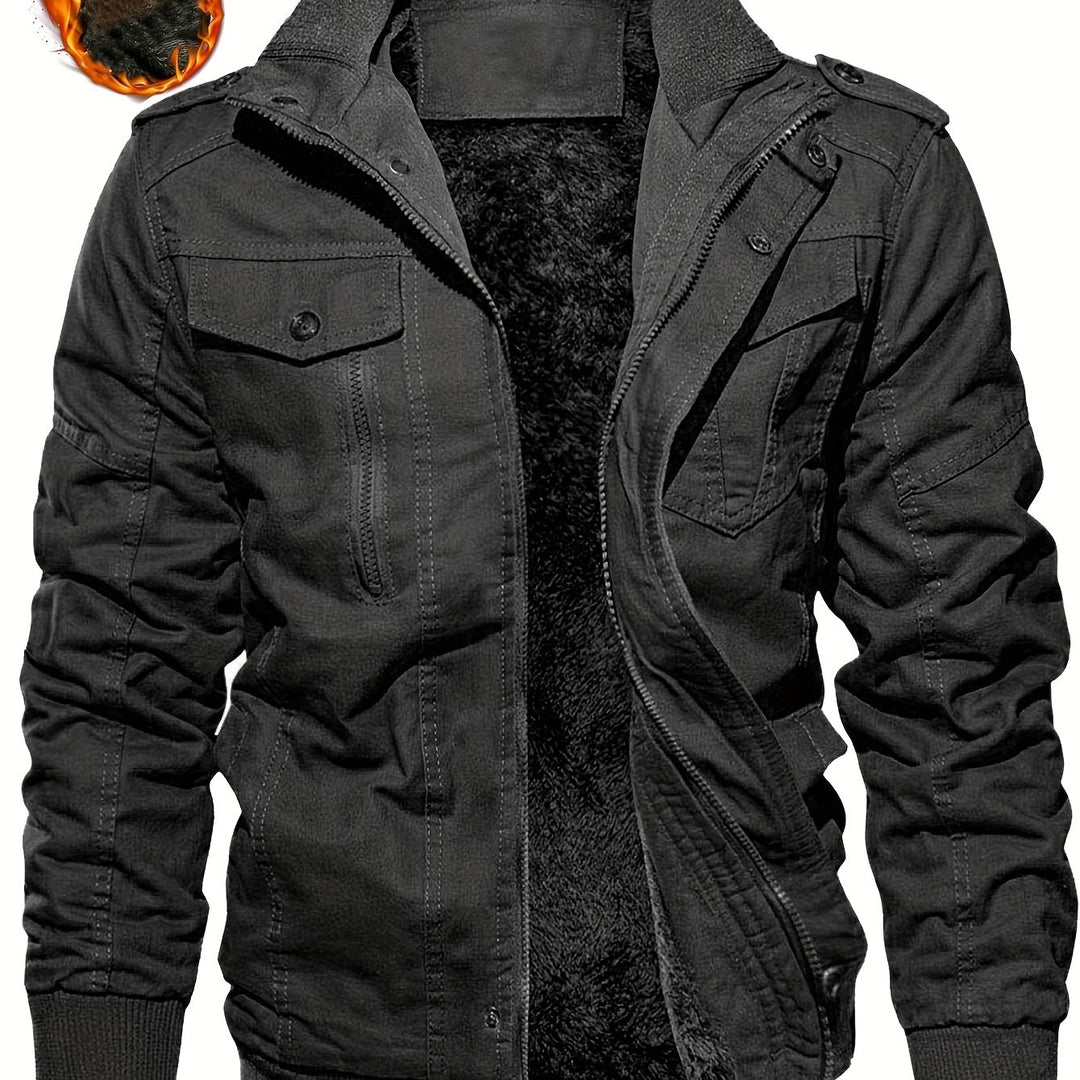 Men's Winter Jacket—Warm &amp; Thick Velvet