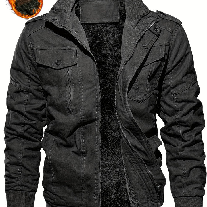 Men's Winter Jacket—Warm &amp; Thick Velvet