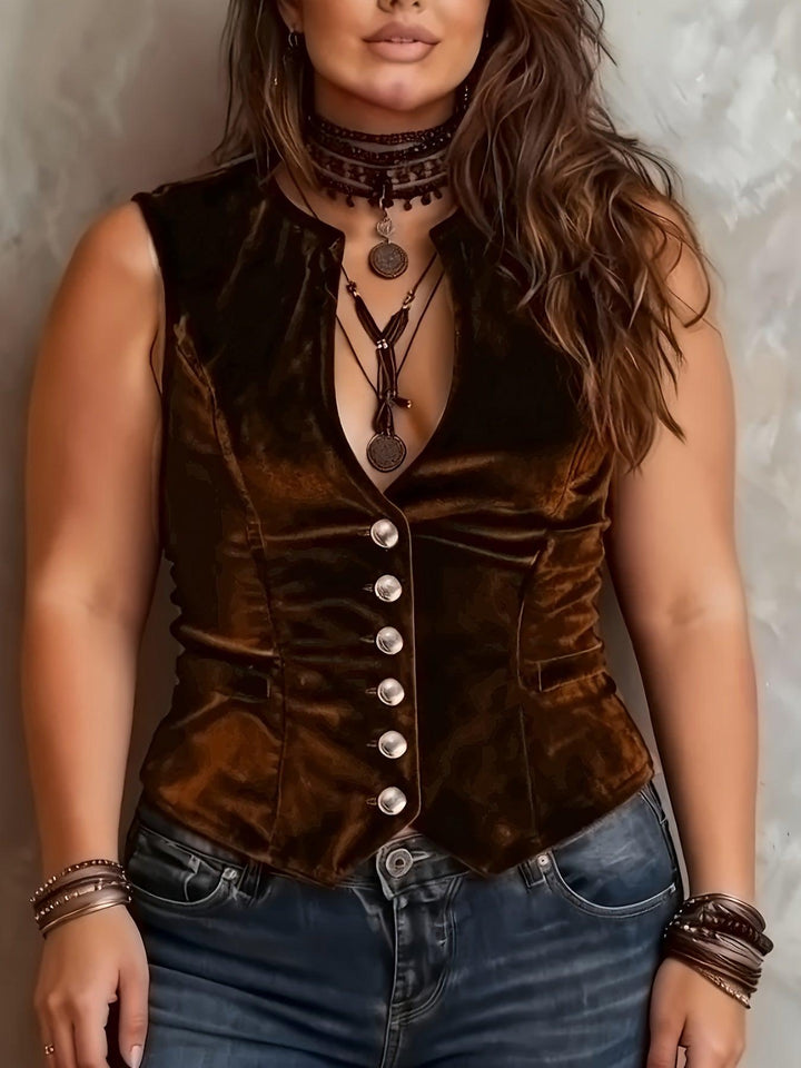 Plus Size, Plus-size Women's Elegant Vest Women's Elegant Vest