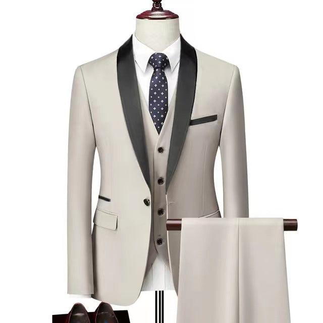 Men 3 Pieces Suit Set Men Wedding Suits-Suit-Bennys Beauty World