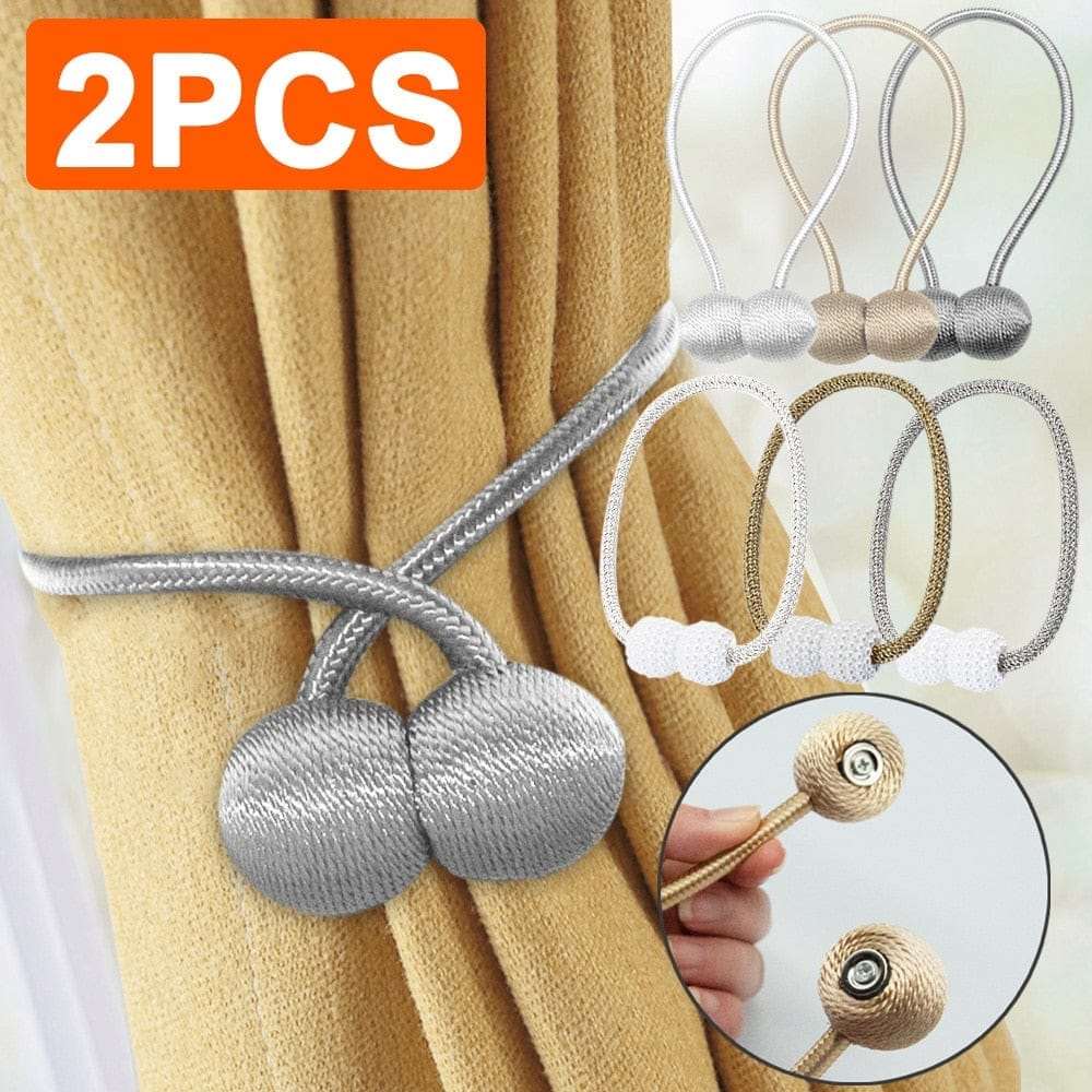 1/2PCS Magnetic Pearl Ball Curtain Tiebacks Bennys Beauty World