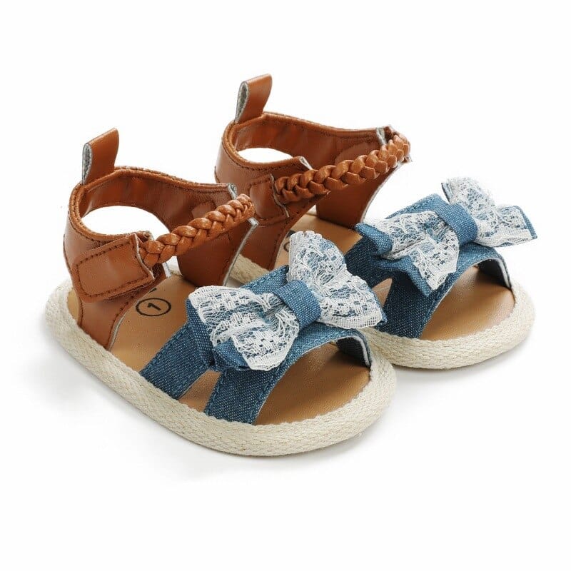 1 Pair Baby Non-Slip Bowknot  First Shoes Bennys Beauty World