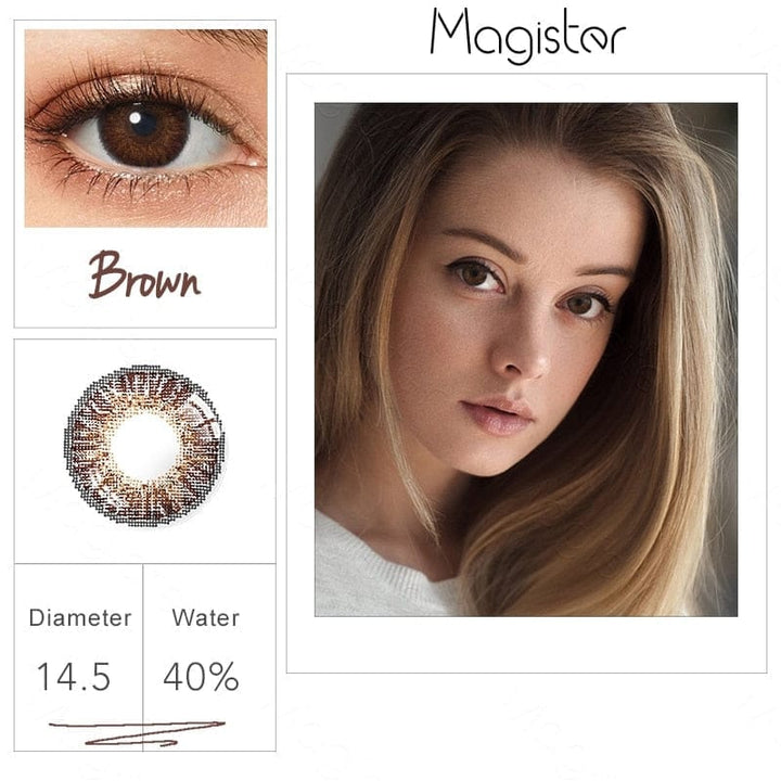1 Pair Color Contact Lenses For Eyes Bennys Beauty World