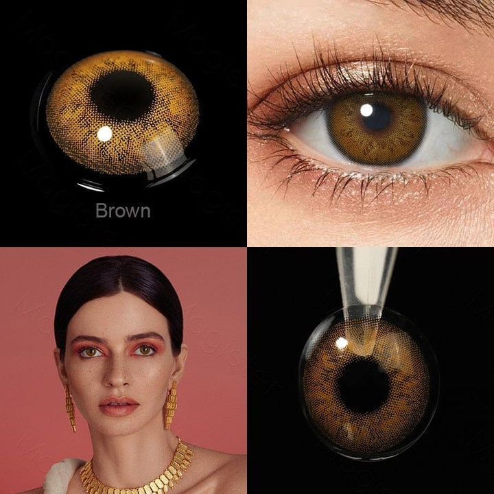 1 Pair Color Contact Lenses For Eyes Bennys Beauty World