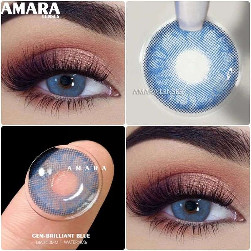 1 Pair  Coloured Contact Lenses For Natural-looking Eyes Bennys Beauty World