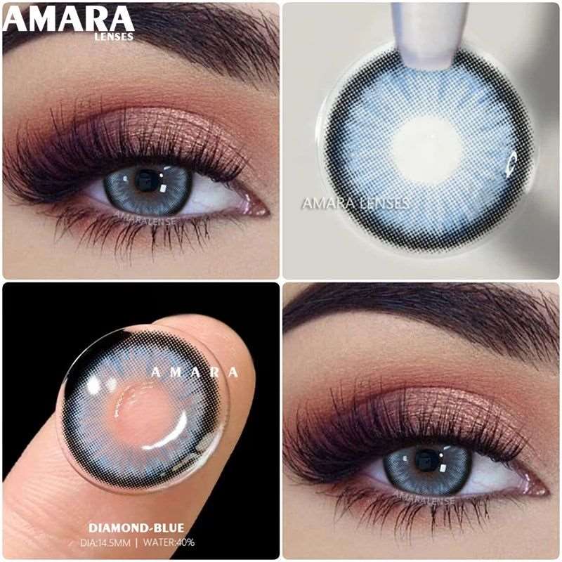 1 Pair  Coloured Contact Lenses For Natural-looking Eyes Bennys Beauty World