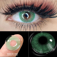 1 Pair green colour contact lenses Bennys Beauty World
