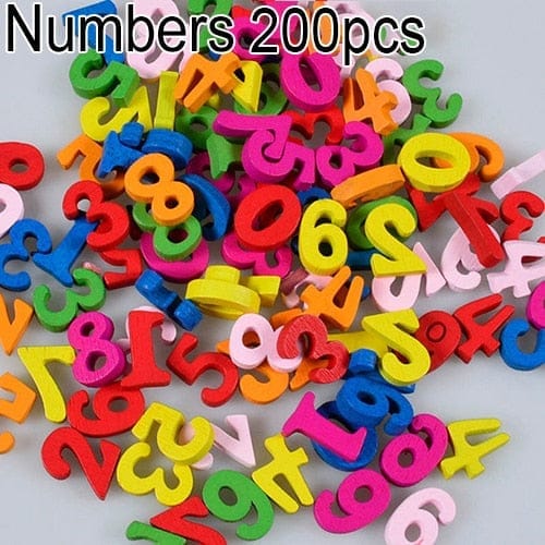 100Pcs Colorful Letters And Numbers Wooden Learning Tools For Kids Bennys Beauty World