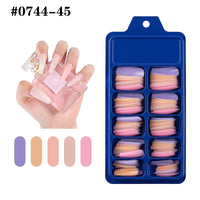 100pcs Solid Color Plastic Shiny High-Hard Holiday Ballerina Nails Bennys Beauty World
