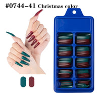 100pcs Solid Color Plastic Shiny High-Hard Holiday Ballerina Nails Bennys Beauty World