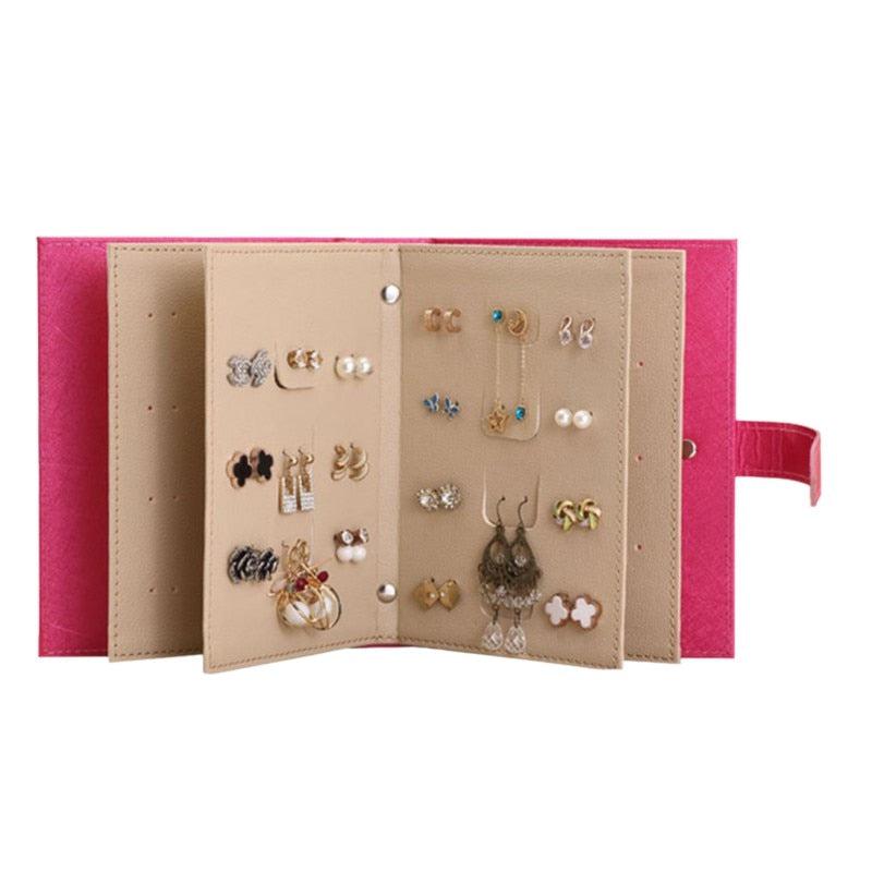 Jewelry Box Earring Book Portable Earrings Organizer-Planner-Bennys Beauty World