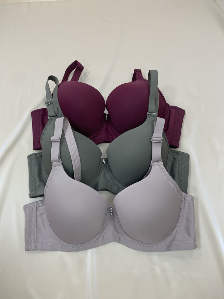 3pcs Pack Large Size Matte Women's Bra