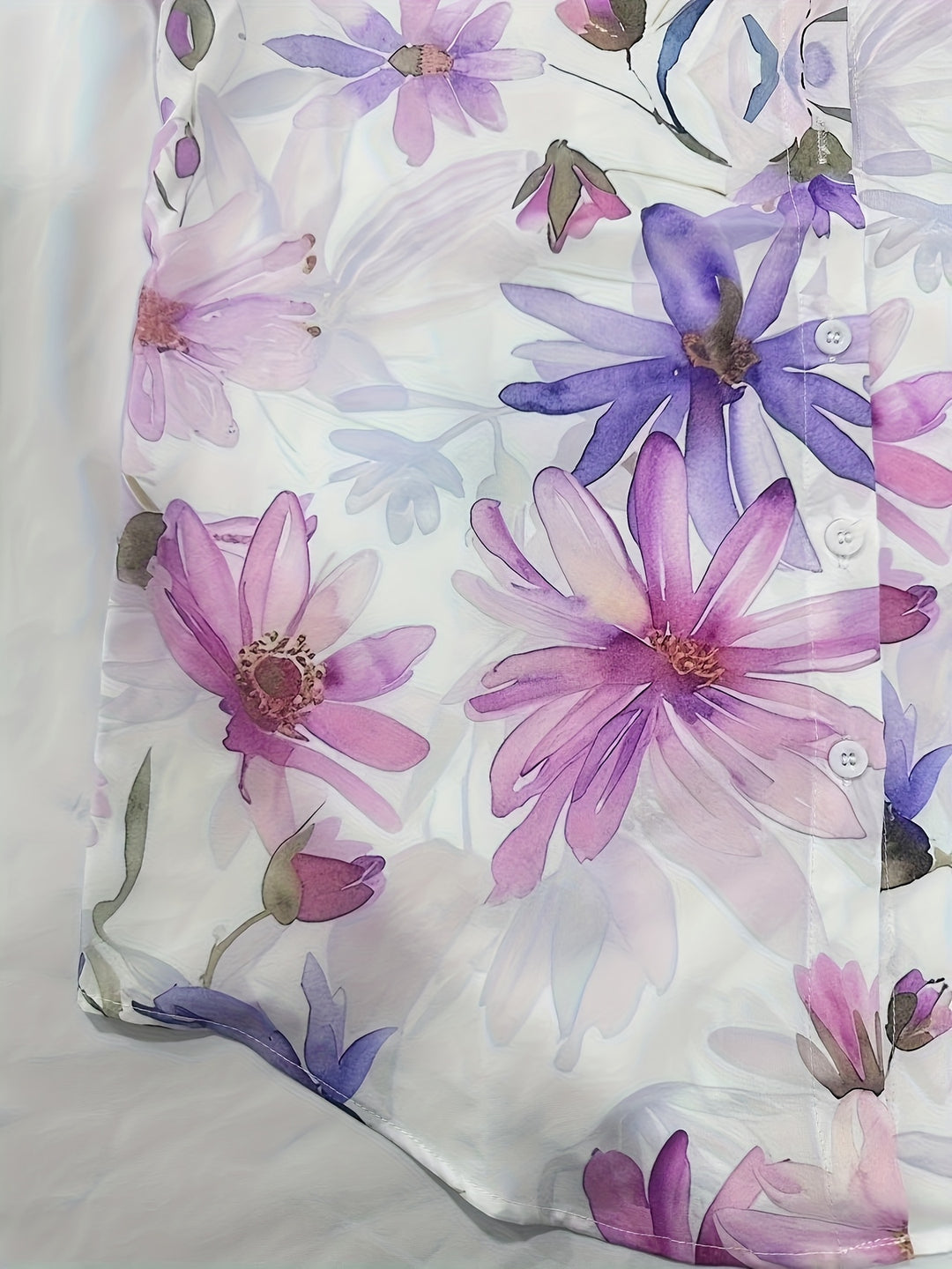 Women's Lightweight Floral Print Blouse-Bennys Beauty World