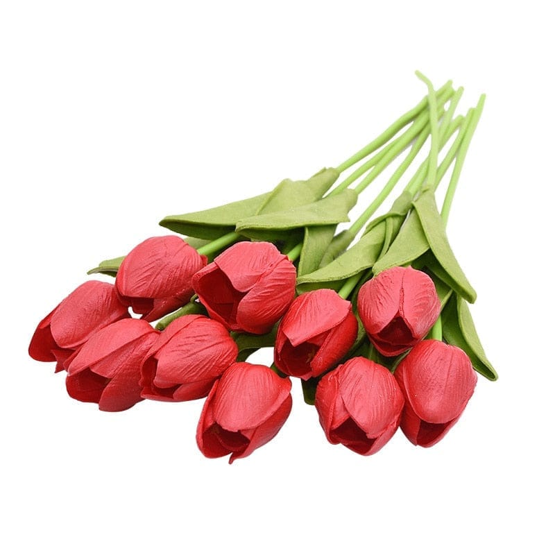 10PCS Tulip Artificial Flower Real Touch Artificial Bouquet Bennys Beauty World