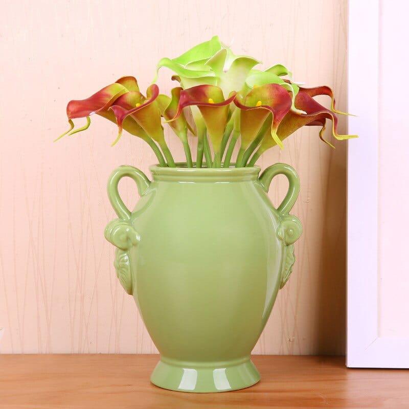 10Pcs PU Artificial Flowers Calla Lily Real Touch Bridal Bouquet Bennys Beauty World