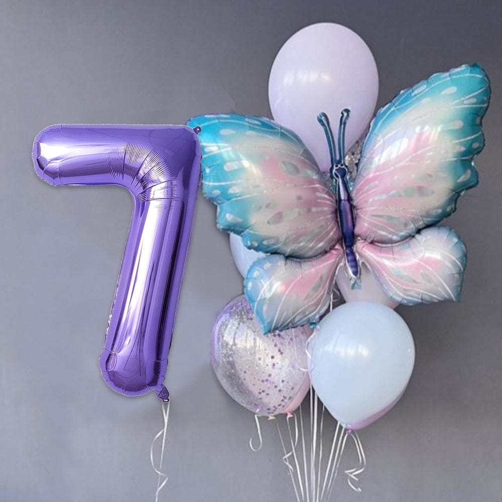 10pcs Giant light Purple Birthday Balloons Set 40inch Bennys Beauty World