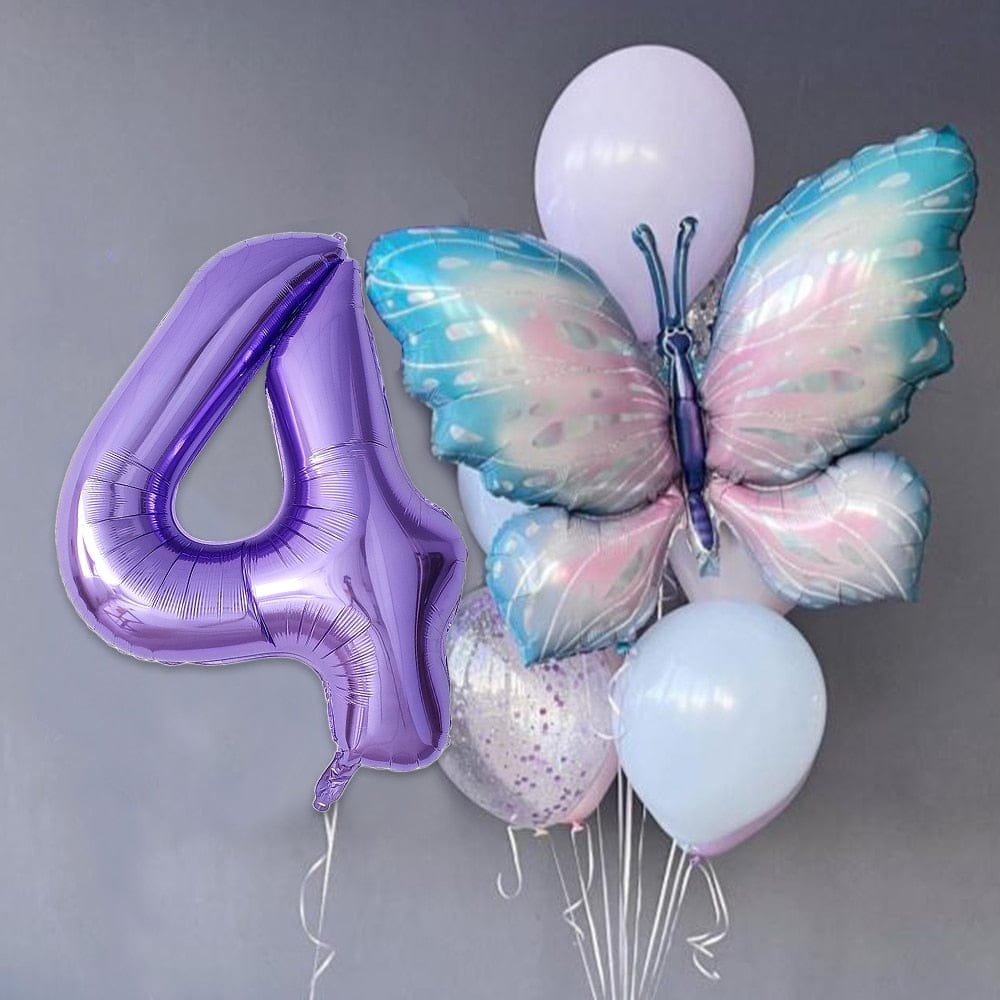 10pcs Giant light Purple Birthday Balloons Set 40inch Bennys Beauty World