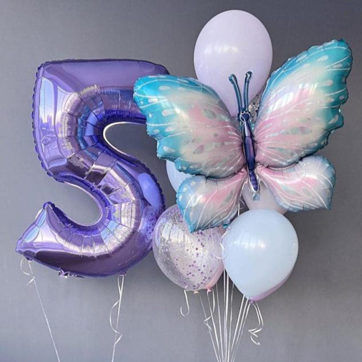 10pcs Giant light Purple Birthday Balloons Set 40inch Bennys Beauty World