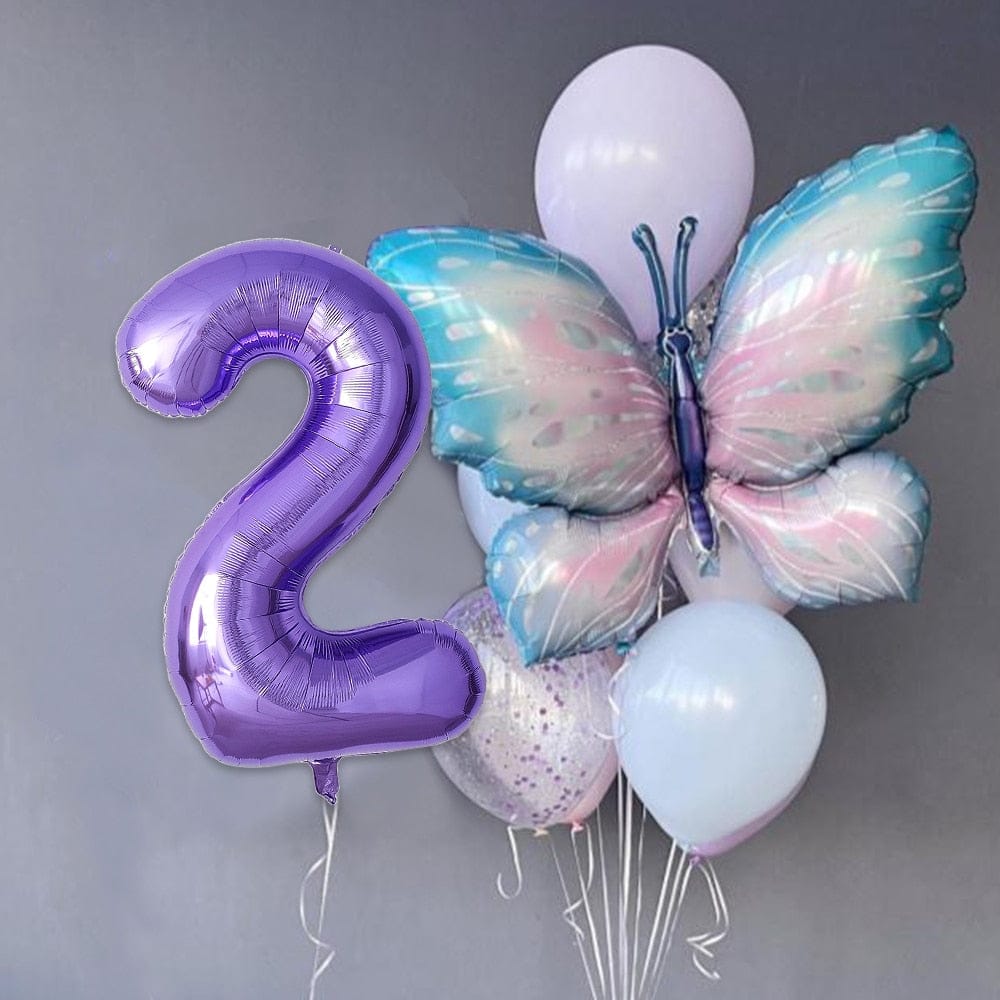 10pcs Giant light Purple Birthday Balloons Set 40inch Bennys Beauty World