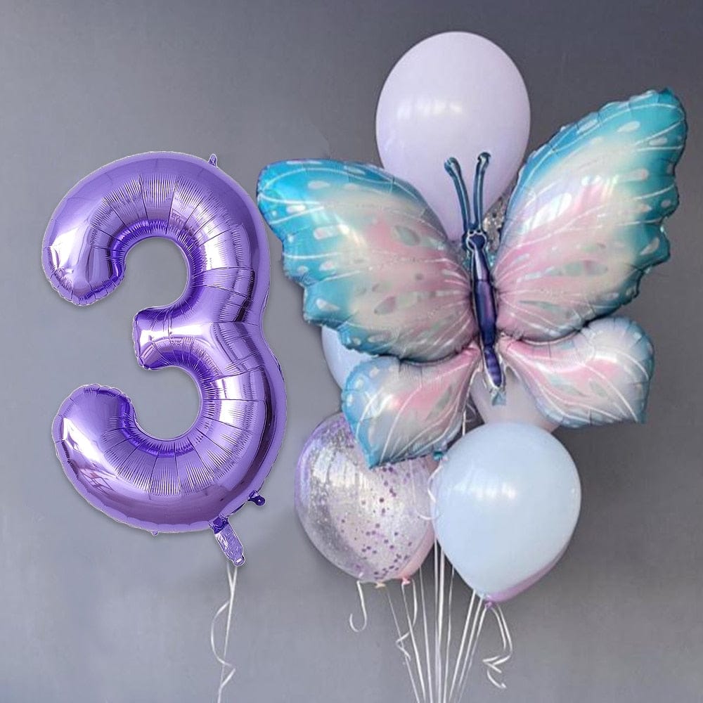 10pcs Giant light Purple Birthday Balloons Set 40inch Bennys Beauty World