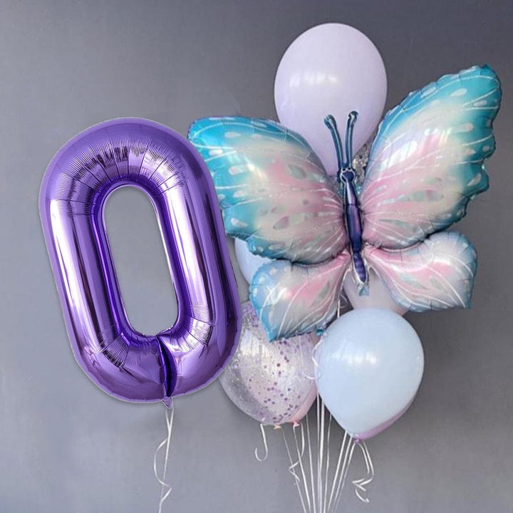 10pcs Giant light Purple Birthday Balloons Set 40inch Bennys Beauty World