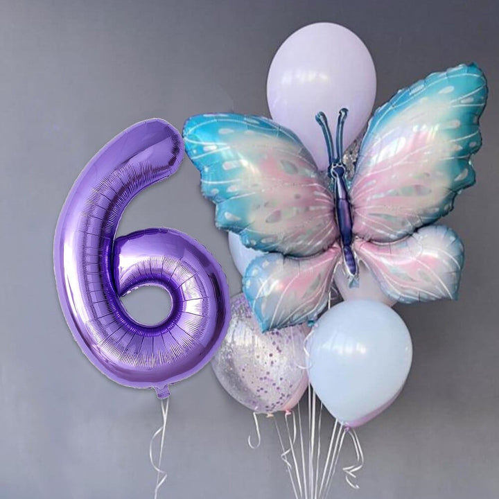 10pcs Giant light Purple Birthday Balloons Set 40inch Bennys Beauty World